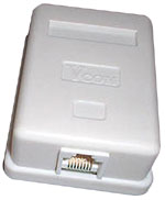 Розетка настенная RJ-45, кат. 5e, 1 порт